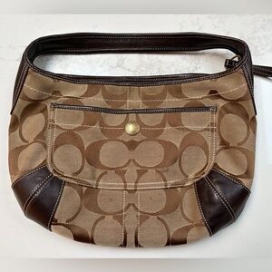 Coach Brown Designer Shoulder Bag